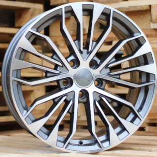 R19x8.5 5X112 ET 43 66.5 B1096 (FE164) Grey Polished+Powder Coating (MGPC) For AUD