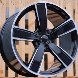 R22x11 5X130 ET 58 71.6 H5082 (ZLRGW400) Black Polished (MB) For PORCH (K3) (FORGED (Rear+Front)