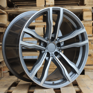 R19x8.5 5X120 ET 30 72.6 BY588 (DLJ588) Grey Polished+Powder Coating (MGPC) For BMW
