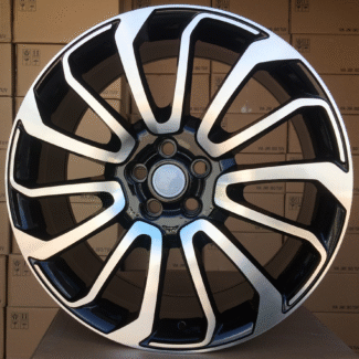 R22x9.5 5X120 ET 45 72.6 BY959 (FBX196) Black Polished (MB) For LAND (Z6) (HYBRID FORGED)
