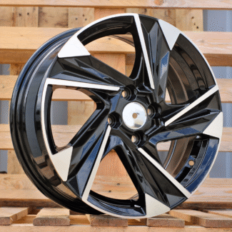 R16x6.5 4X100 ET 45 54.1 Y1220 Black Polished (MB) For HYUND (R)