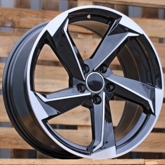 R17x7.5 5X112 ET 35 66.5 B5185 Black Polished (MB) For AUD (P)