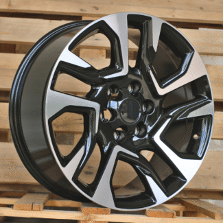 R18x7.5 6X139.7 ET 25 106.1 H957F Black Polished (MB) For 4X4 (K7) (HYBRID FORGED)