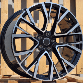 R20x10.5 5X112 ET 40 66.6 B5769 Black Polished+Powder Coating (MBPC) For BMW (K2) (Rear+Front)