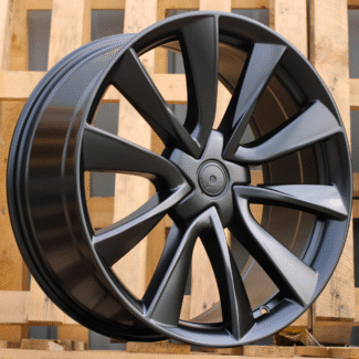 R18x8.5 5X114.3 ET 35 64.1 B2046 (F8675) Black Half Matt (BLHM) For TESLA (Z5+Z6) (HYBRID FORGED Model 3)