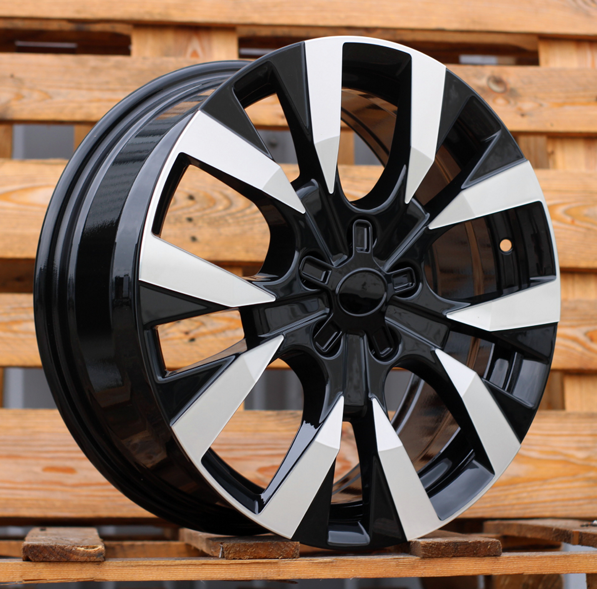 R17x7 5X108 ET 45 65.1 Y1248 Black Polished (MB) For CITRO (P)