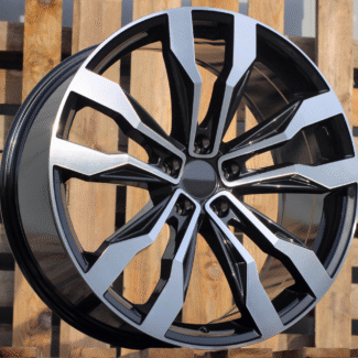 R21x9 5X112 ET 31 66.6 B5333 (IN5389) Black Polished (MB) For VW (Z5+K8) (New TOUAREG)