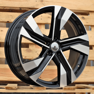 R20x8 5X108 ET 50.5 63.4 SF502 (YF5695) Black Polished (MB) For VOLVO (K7) (HYBRID FORGED)