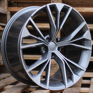R21x10 5X112 ET 20 66.5 B1624 Grey Polished (MG) For AUD