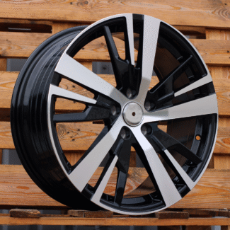 R18x7.5 5X108 ET 49 65.1 YF0448 Black Polished (MB) For PEUG (P1) (HYBRID FORGED)