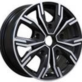 R16x6.5 5X114.3 ET 45 66.1 6408 Black Polished (MB) For RENAU (Z6) (max 1250kg)