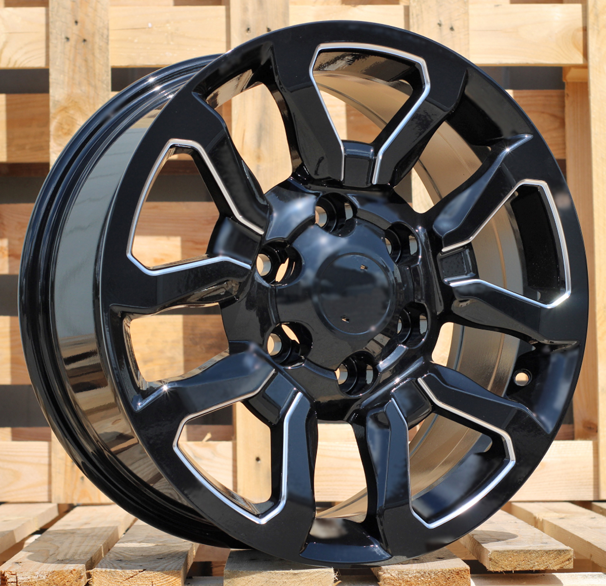 R17x7.5 6X139.7 ET 30 106.1 B1623 (IN1103) Black (BL) For TOYOT (P2)