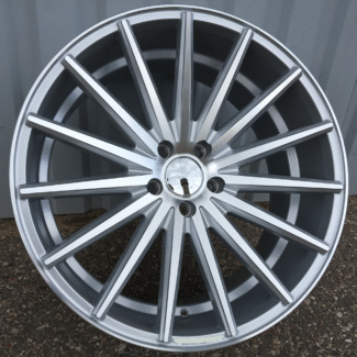 R20x8.5 5X112 ET 35 66.5 FR999 (LU560) Polished Silver (MS) For RACIN (K3) (Front)