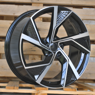 R19x8.5 5X112 ET 35 66.5 FBX264 Black Polished (MB) For AUD (K7) (HYBRID FORGED)