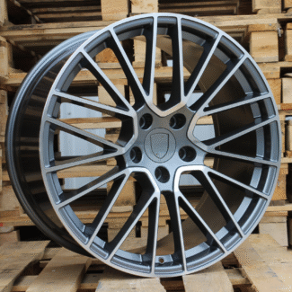 R22x9.5 5X130 ET 45 71.6 FE179 (TXFRGW1861) Grey Polished (MG) For PORCH (K3) (FORGED (Rear+Front)