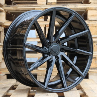 R17x8 5X112 ET 40 66.6 B1058 Black (BL) For RACIN (P2) (Left side) Style Vossen)