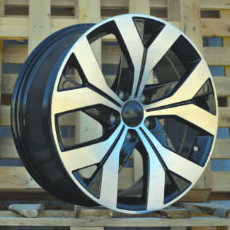 R18x8 5X112 ET 44 57.1 H617F Black Polished (MB) For VW (Z6) (HYBRID FORGED)