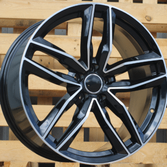 R17x7.5 5X100 ET 40 57.1 BK690 (BY1126) Black Polished+Powder Coating (MBPC) For AUD (K7)