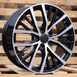 R17x7.5 5X100 ET 45 57.1 BK952 Black Polished (MB) For VW (P)