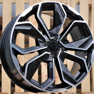 R16x6.5 4X100 ET 40 60.1 B5296 (BY1381) Black Polished (MB) For RENAU (R+Z4)
