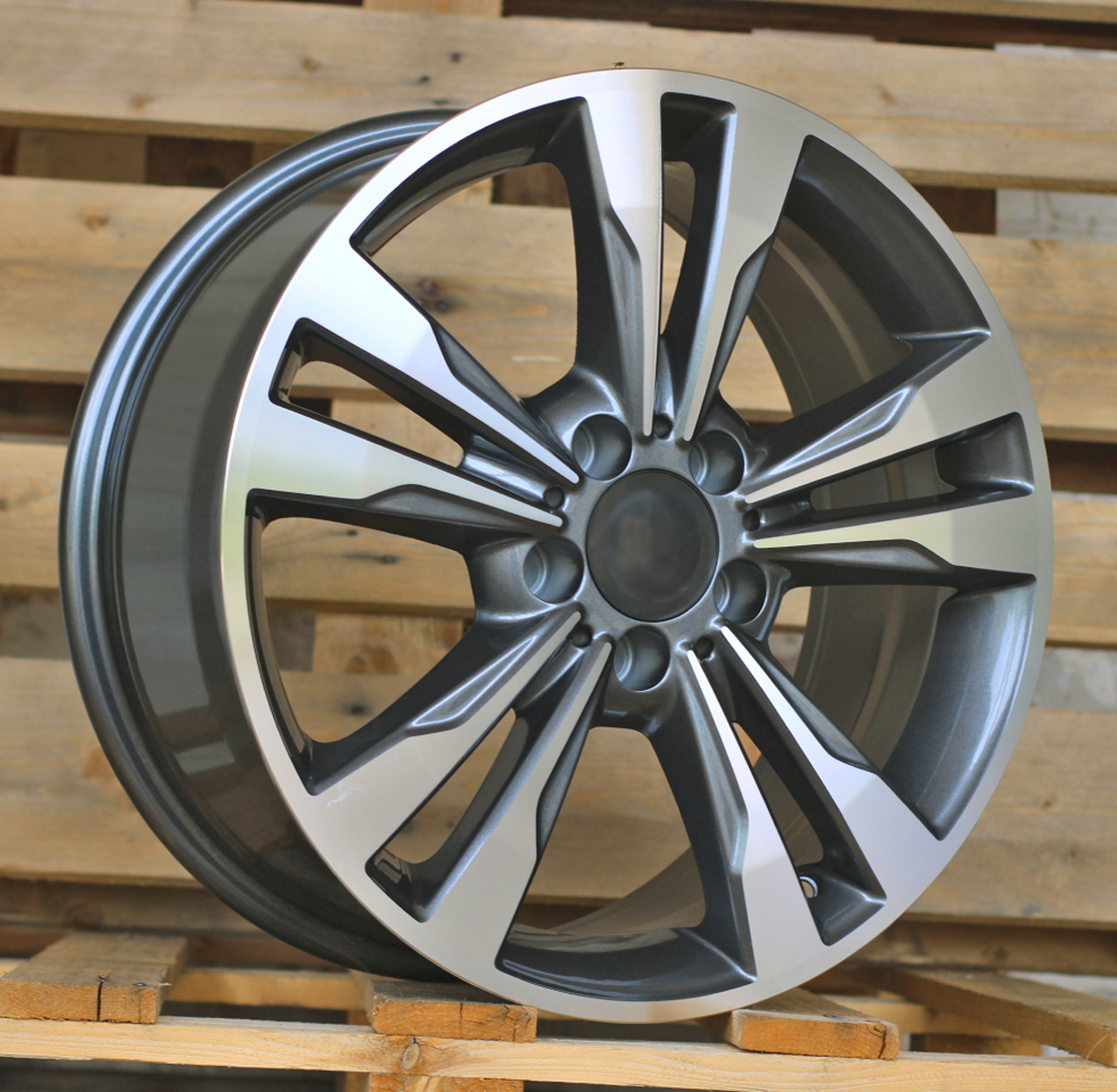 R17x7.5 5X112 ET 45 66.6 I7081 Grey Polished (MG) For MER (K7)