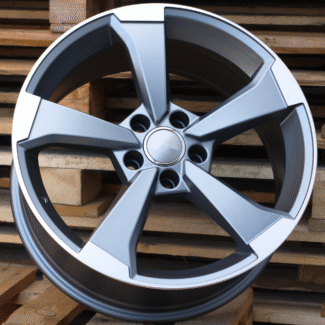 R18x8 5X112 ET 40 66.5 XE351 (BY1491) Grey Polished Half Matt (MGHM) For AUD (P)