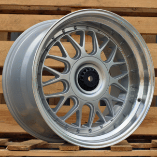 R17x8.5 5X120 ET 20 74.1 XE244 Silver+Polished Lip (SP) For BMW (Z6) (BBS Style)