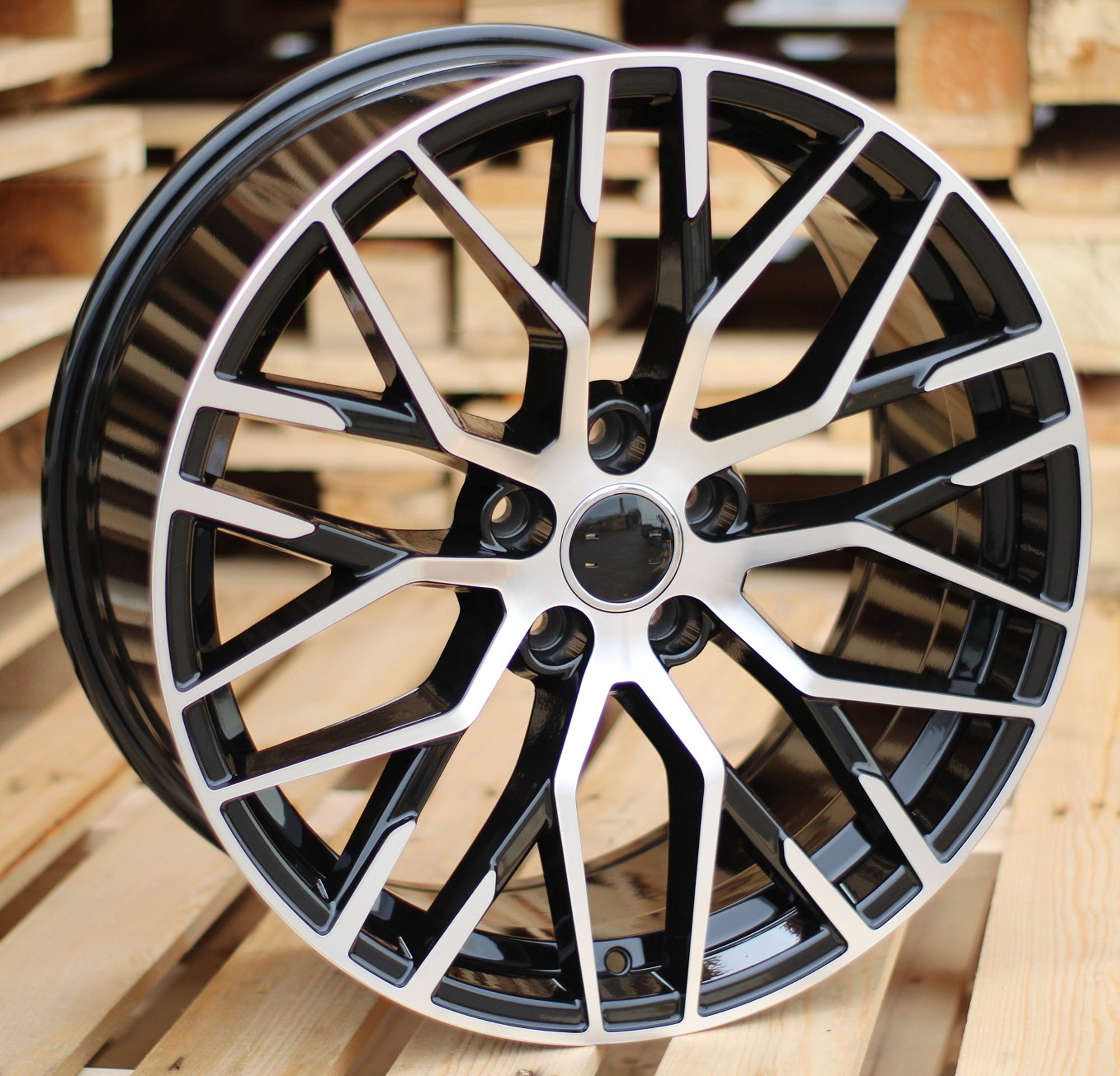R19x8.5 5X112 ET 40 66.5 XFE30 (FBX342) Black Polished (MB) For AUD