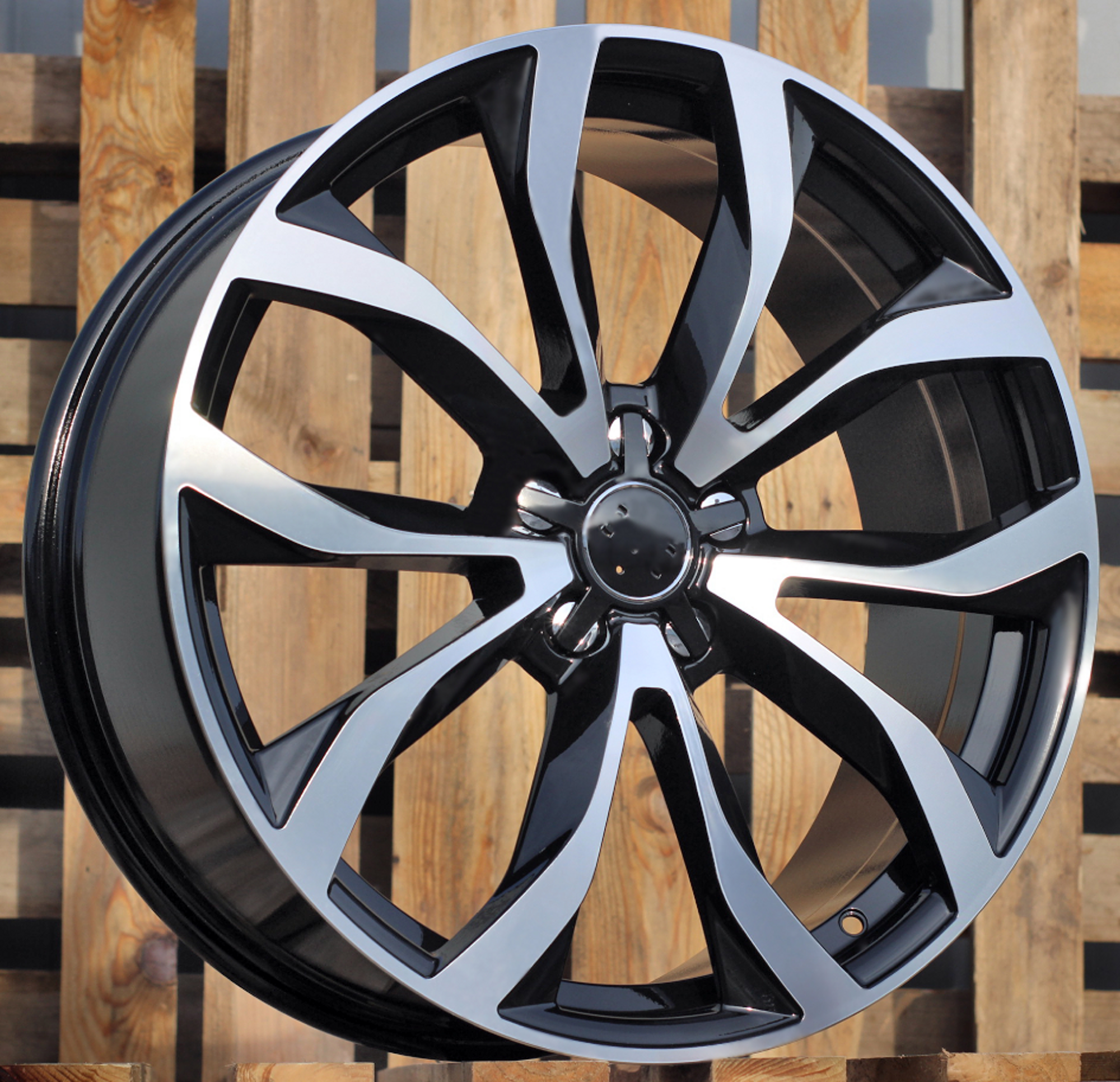 R20x8 5X112 ET 35 66.5 XF562 (QC101) Black Polished+Powder Coating (MBPC) For AUD (K4)