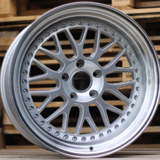 R19x9.5 5X120 ET 22 74.1 XFE55 Silver+Polished Lip (SP) For BMW (P1+K4) (BBS Style REAR+FRONT)