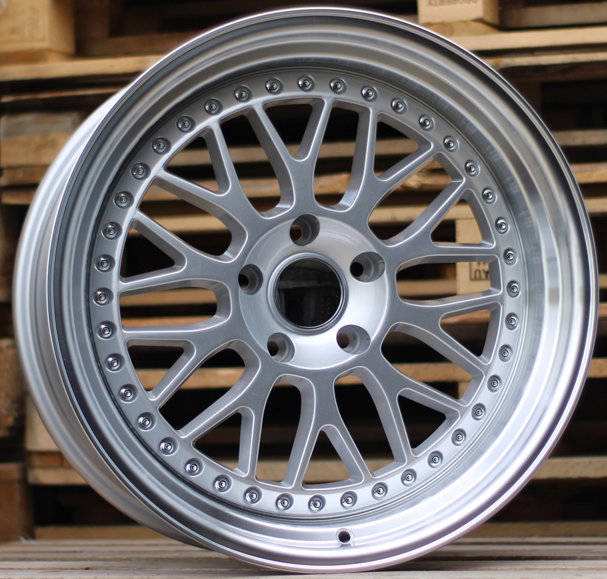 R19x11 5X120 ET 25 74.1 XFE55 Silver+Polished Lip (SP) For BMW (P1+K4) (BBS Style REAR+FRONT)