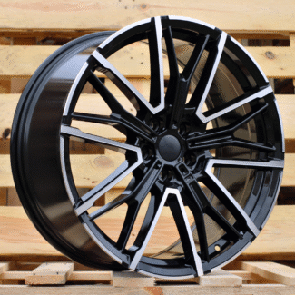 R18x8 5X112 ET 30 66.6 3S1284 (F8817) Black Polished (MB) For BMW (Z6) (HYBRID FORGED)