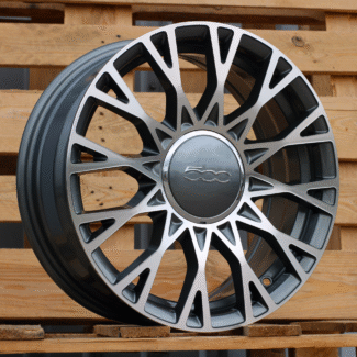 R16x6.5 4X98 ET 35 58.1 Y1283 Grey Polished (MG) For FIAT (Z3) (NEW Model 500)