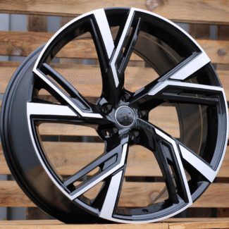 R18x8 5X112 ET 39 66.5 B1571 (FBX154) Black Polished (MB) For AUD (P2+Z6) (HYBRID FORGED)