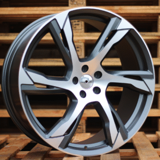 R22x9 5X108 ET 45 67.1 B1175 Grey Polished Half Matt (MGHM) For VOLVO (Z1)