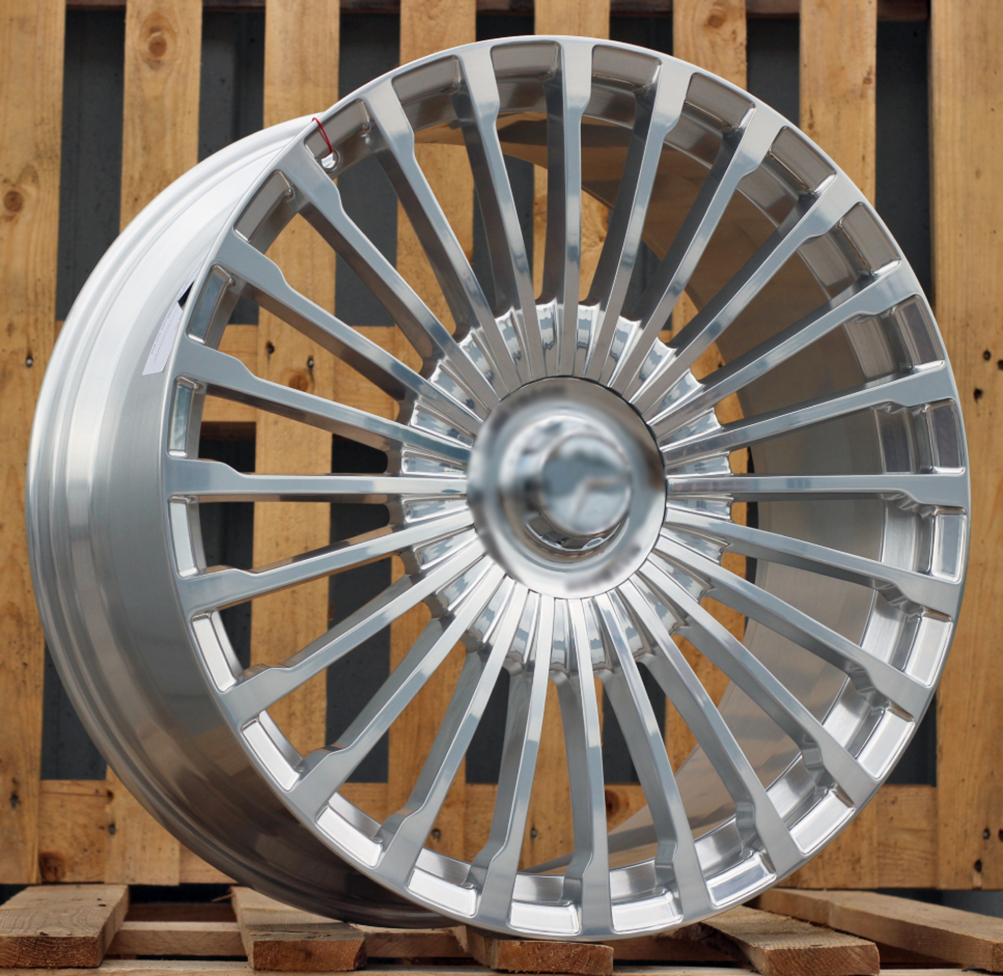 R22x10 5X112 ET 40 66.6 XFRGW618 (TX008) Full Polished (FPL) For MER (K7) (FORGED (Rear+Front)