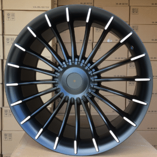 R19x9.5 5X120 ET 20 74.1 BK273 Black Polished Half Matt (MBHM) For BMW (N2) (Rear+Front)