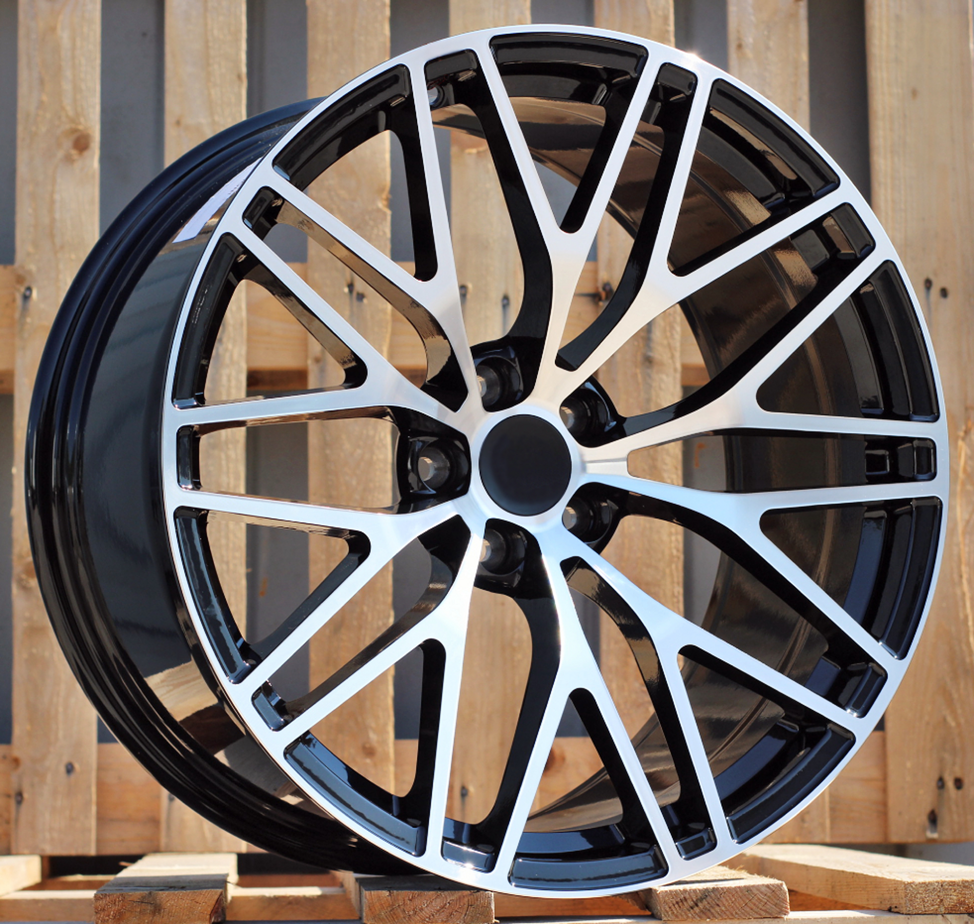 R20x10 5X112 ET 19 66.5 XFRGW5697 Black Polished (MB) For PORCH (K3) (FORGED (Rear+Front)