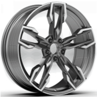 R19x7.5 5X112 ET 32 66.6 YF5718 Black (BL) For BMW (P1) (X3) HYBRID FORGED)