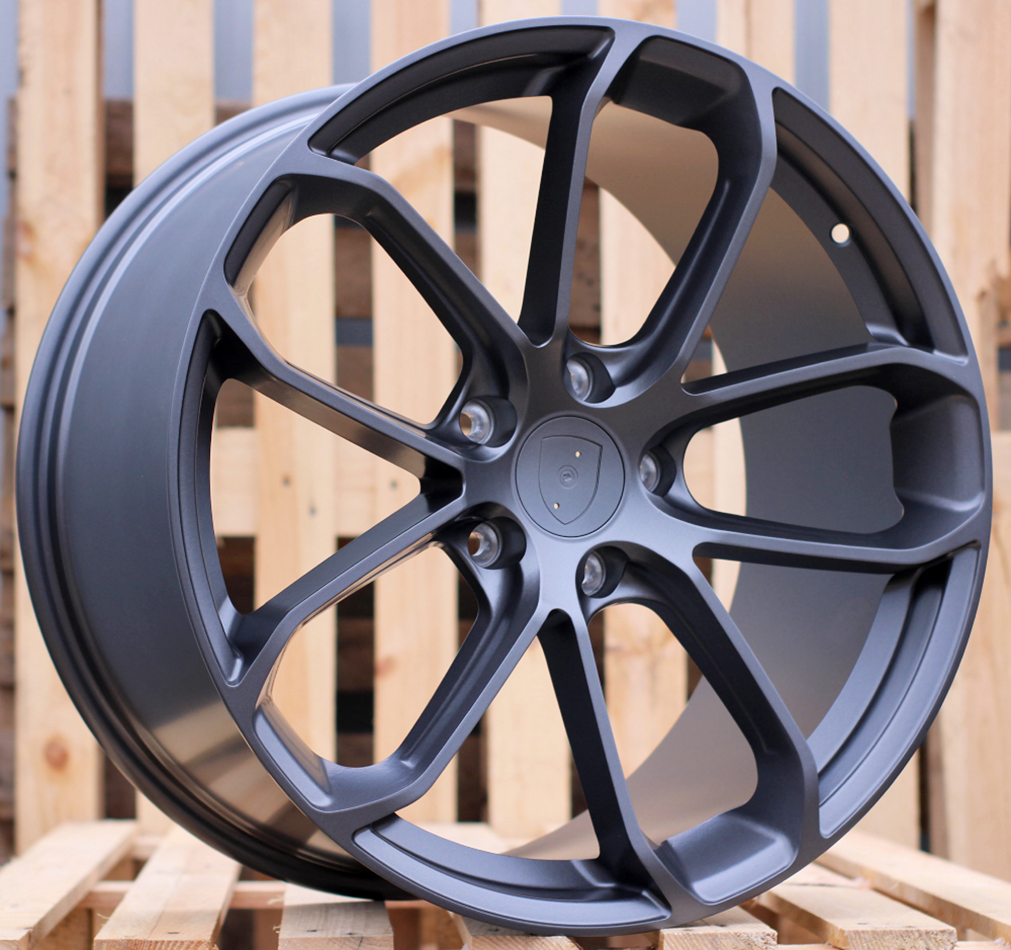 R21x11 5X130 ET 58 71.6 H5084 (YF5593) Gun Metal Half Matt (GMHM) For PORCH (K7) (HYBRID FORGED)