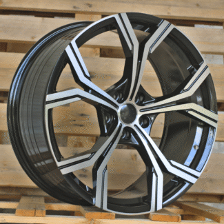 R19x8.5 5X112 ET 40 66.5 FBX201 Black Polished (MB) For AUD (K7+K4) (HYBRID FORGED)