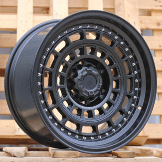 R18x9 6X139.7 ET 0 110.1 JT221 Black Matt (BM) For 4X4 (K3) (MB+Rivets)