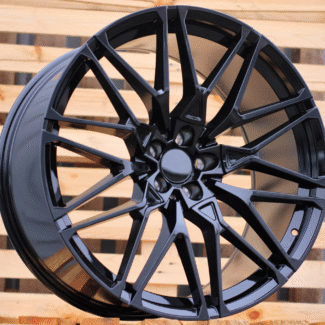 R21x9.5 5X112 ET 37 66.6 B5771 (IN0295) Black (BL) For BMW (Z5+P2) (Rear+Front)