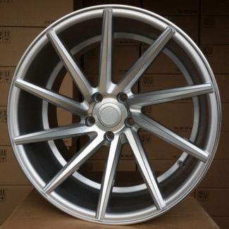 R18x8 5X108 ET 40 67.1 B1058 Polished Silver+Powder Coating (MSPC) For RACIN (P2) (Left side)