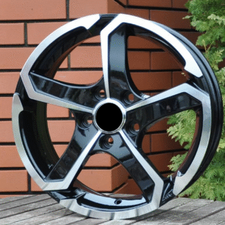 R14x5.5 4X114.3 ET 35 73.1 SH665 Black Polished (MB) For RACIN